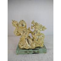 ราคา มังกรฐานแก้วคู่ก้อนทองสูง5นิ้ว (25404004459)