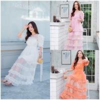 ราคา เดรสอลังฟรุ้งฟริ้งป้าย Wila มือ 1 #เดรส #งานอลัง #งานป้าย #งานป้ายบน (8262537343)