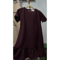 ราคา เดรสสีแดงเลือดหมู เดรสสั้น (6279630691)