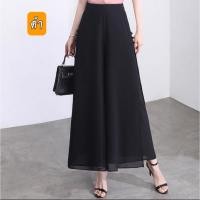 ราคา กางเกงชีฟองผ่าข้างแต่งกระดุมจีน ทรงสวย ผ้าไม่บางมีซับในทั้งตัว (29242547804)