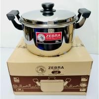 ราคา Zebra หม้อหุงต้ม สเตนเลส 26 ซม. รุ่น Carry ตราหัวม้าลาย - 7.5 ลิตร ใช้กับเตาไฟฟ้าได้ (42204138837)