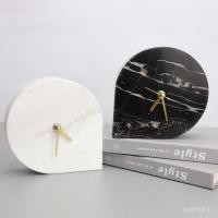 ราคา นาฬิกาตั้งโต๊ะทางเข้าขายชั้นนุ่มตกแต่งที่ทันสมัยเรียบง่ายรุ่นห้องตารางหินอ่อนศึกษาตกแต่ง 3x9ชม. (54202105367)