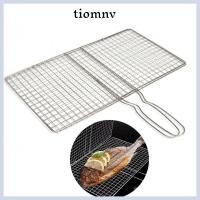 ราคา TIOMNVTH แคลมป์ตาข่ายเหล็ก, บาร์บีคิวทนทานสีเงิน, เครื่องมือบาร์บีคิว เหล็ก/บาร์บีคิวปลาย่างสแตนเลส (47504021171)