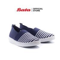 ราคา Bata แท้ ‼️ บาจา รองเท้า Slip on รองเท้าผ้ายางยืด ระบายอากาศดี ผ้า Knit ใส่สบาย กระชับเท้า รุ่น Sadie สีน้ำเงิน 5599312 (21465774276)