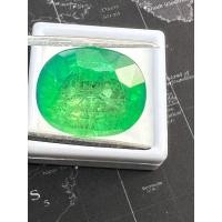 ราคา มรกต สีเขียว columbia 34 carats สังเคราะห์ รูป Oval ขนาด 21x17 มม 1 เม็ด เกรด สวยไฟดี SYNTHETIC GREEN EMERALD (27436422975)
