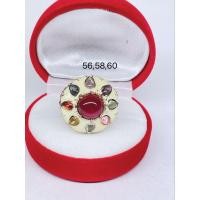 ราคา แหวนเงินแท้925ทับทิมล้อมพลอยนพเก้าลงยาสุโขทัยทรงเจดีย์ (27877581499)