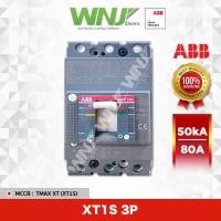 ราคา เบรกเกอร์ (ABB) XT1S 3P 80A (50kA) (26101067322)