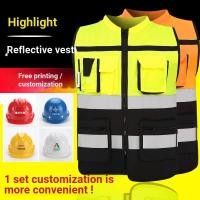 ราคา ปลอดภัยทํางานหลายกระเป๋าเสื้อกั๊กสะท้อนแสงเสื้อกั๊กสะท้อนแสงเสื้อเจอร์ซีย์นักปั่นสะท้อนแสงเสื้อผ้าสะท้อนแสงSa (45803133991)