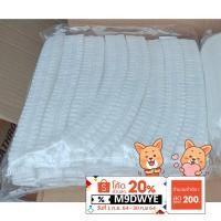 ราคา หมวกตัวหนอนสีขาว 1แพ็ค50ชิ้น หมวกคลุมผมใยสังเคราะห์แบบยางยืด ป้องกันฝุ่นละออง (4918587943)