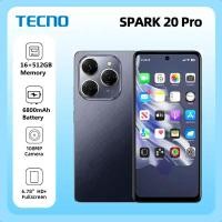 ราคา TECNO SPARK 20 PRO โทรศัพท์มือถือเดิมขายใหญ่โทรศัพท์ Android สมาร์ทโฟน 16GB + 512GB โทรศัพท์มือถือราคาถูก 6.7 นิ้วโทรศัพ (29770220694)