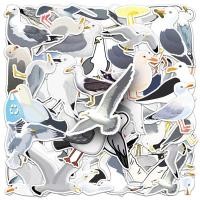 ราคา 50pcs Gulls Waterproof Stickers for Wall Diary Laptop (54254309628)