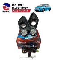 ราคา โคม ไฟตัดหมอก สปอร์ตไลท์ พร้อมสายไฟ สวิทซ์ ฮอนด้า แจ๊ส รุ่น HONDA JAZZ / FITT 2014 ฝาดำ (183852203)