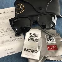 ราคา มือสอง ของแท้ Ray-Ban RB4178 สําหรับผู้หญิงสีดํา 52 มม (26365654622)