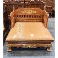 ราคา ธรรมาสน์ไม้สักแกะสลัก ธรรมาสน์ไม้สักแกะสลักขาลายไทย พร้อมเบาะ (22967577990)