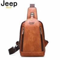 ราคา Jeep BULUO กระเป๋าสะพายข้างผู้ชายขนาดใหญ่ทุกวันกระเป๋าคาดหน้าอกคุณภาพสูงความจุขนาดใหญ่แยกหนังกระเป๋าสะพาย-881 (27162398565)