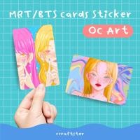 ราคา ccraftster - card sticker สติกเกอร์ติดบัตร 2 ลาย สติ๊กเกอร์ สติ๊กเกอร์ติดบัตร bts mrt บัตรเครดิต (ไร้ครaาบกาว) (28003557613)