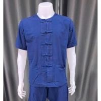 ราคา เสื้อม่อฮ่อมผู้ใหญ่คอกลม กระดุมจีน แขนสั้น/แขนยาว ผ้าย้อมธรรมชาติ เนื้อนิ่ม ใส่สบาย แห้งไว (22518302882)