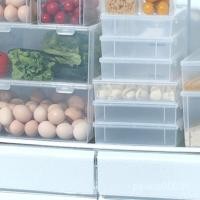 ราคา ไข่ก๋วยเตี๋ยวกล่องเก็บของสดธัญพืชอาหารตู้เย็นโปร่งใสแขวนก๋วยเตี๋ยวที่มีฝาปิดผักผลไม้กล่องเก็บขนมปังตู้แช่แข็งกล่อง (29292714702)