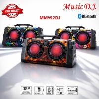 ราคา MUSIC D.J. ( MM992DJ ) 992DJ ลำโพงบลูทูธ Bluetooth / USB / TF / MIC / FM พร้อมไมค์ลอย (10979356520)