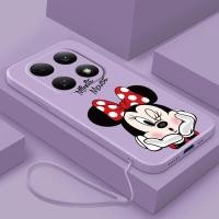 ราคา Xiaomi POCO M8 Pro poco M8 หรูหราน่ารัก Minnie Casing Matte Liquid Silicon Back TPU Soft Case Cover (42127958118)