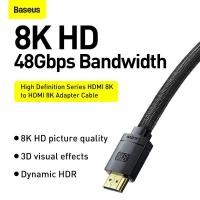 ราคา Baseus สาย HDMI 8K 2.1 48Gbps รองรับ 8K@60Hz, 4K@120Hz สำหรับ PS5, PS4, Mi Box, แล็ปท็อป, จอภาพ HDMI (41877183673)