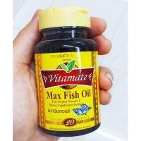 ราคา [[ถูกสุดๆ]]❤ Vitamate Max Fish Oil 1000 mg (20เม็ด) **Expired 10/2021** (7954970096)