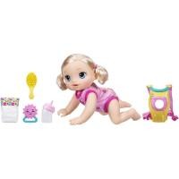 ราคา รุ่นคลานได้ ขยับแขนขาได้//Hasbro Baby Alive Baby Go Bye Bye (Blonde), Baby Doll that Crawls (24222231309)