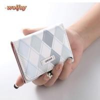 ราคา Wolfay กระเป๋าสตางค์ หนัง PU ลายตารางหมากรุก สีฟ้า เรียบง่าย อเนกประสงค์ สําหรับใส่บัตรเครดิต บัตรเครดิต (23964325063)