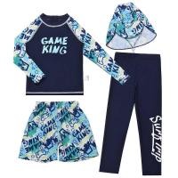 ราคา ชุดว่ายน้ำเด็กชายแขนยาวพร้อมกางเกงขายาว ป้องกันUV ไซส์หลากหลาย (49954445198)