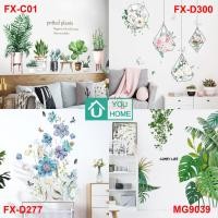 ราคา สติ๊กเกอร์ติดผนัง ลายต้นไม้ ดอกไม้ ของตกแต่งบ้าน ห้องเด็ก ติดเองได้ง่าย สติ๊กเกอร์ตกแต่งผนัง วอลเปเปอร์ (20607310556)