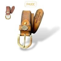 ราคา 2 สี HARLEY ยี่ห้อ waxed cowhide เข็มขัดผู้ชาย | หัวเข็มขัดทองเหลืองบริสุทธิ์ขนาดใหญ่ 3.8 ซม. พร้อมฟรีหมัด (29436872386)