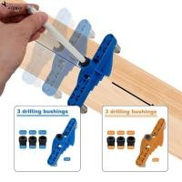 ราคา Dowel Jig Kit ชุดจิ๊กเดือยเดือยมัลติฟังก์ชั่นตรงกลางด้วยตนเองคู่มือสว่านตรงกลางสายเดือย Doweling Hole Jig (26500158480)