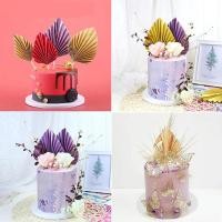 ราคา [พร้อมส่ง] พัดกระดาษ แบบพับได้ รูปใบไม้สีทอง สําหรับตกแต่งเค้กวันเกิดเด็ก 2 ชิ้น (15798727783)