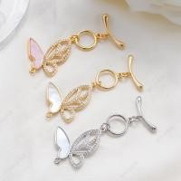 ราคา สร้อยคอมุกเคลือบด้วยทอง 18K และสร้อยข้อมือพรีเมียม สีขาวผีเสื้อกะรัต OT Hook สำหรับเครื่องประดับและอุปกรณ์เสริม (42620992868)