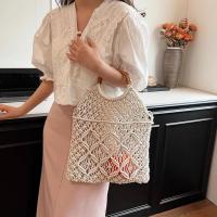 ราคา B433 กระเป๋าถักด้วยเส้นผ้าฝ้ายสไตล์ป่าแนวญี่ปุ่น-เกาหลี สไตล์ins ถักด้วยมือพร้อมปิดด้วยเชือกผ้าฝ้าย ทำจากกระดาษและไผ่ เห (55853180233)