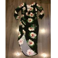 ราคา เดรสยาวลายดอก ปลายไขว้หน้า (1087751998)