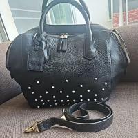 ราคา กระเป๋ามอร์แกนหนังแท้ แต่งหมุดสวยมาก (40774432998)