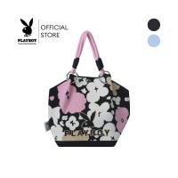 ราคา PLAYBOY รุ่น Hana mini bucket bag กระเป๋าถือผู้หญิง รหัส ST-BS254PB139 ดีไซน์ขนมจีบ ไหมพรมถักลายโลโก้ (42719940245)