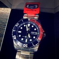 ราคา Seiko 5sport หน้าปัดเป๊ปซี่แท้1000% มีกล่องอุปกรณ์พร้อมคู่มือ+ใบรับประกัน (2189348224)