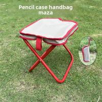 ราคา กล่องดินสอ สตูลพับได้, เก้าอี้พับแบบพกพา, เก้าอี้กระเป๋ามือ, สตูลตกปลาแคมป์ปิ้งกลางแจ้ง (41418462909)