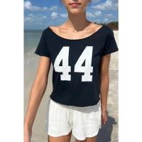 ราคา (พร้อมส่ง) BrandyMelville Robyn 44 Top เสื้อปาดไหล่ เสื้อยืด เสื้อแขนสั้น ของแท้จากช็อป (43812121569)