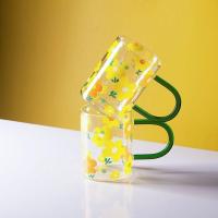 ราคา Wind floret glassแก้วใสลายดอกไม้ (9085641129)