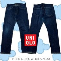ราคา Uniqlo ริมแดง กางเกงยีนส์ แบรนด์เนม ของแท้% (28742471240)