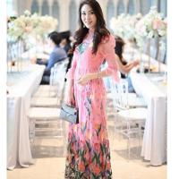 ราคา ชุดเดรสงานป้าย ชุดเดรสลูกไม้ (1908152361)