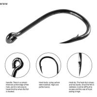 ราคา ชุดตะขอตกปลา100-500ชิ้นทำจากเหล็กคาร์บอนสูงตะขอเบ็ดตกปลาทนทานคมอุปกรณ์ตกปลาแนวร็อค (41877685179)