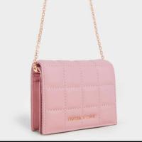ราคา Charles&Keith กระเป๋าสตางค์ใบเล็ก Wallet on chain (22132798566)