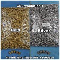 ราคา ก55 พลาสติกแหวนพู่ทอง / เงิน (1 แพ็ค @ 1000 ชิ้น) = รพี. 90,000/1 แพ็ค (51550784721)