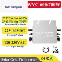ราคา 700W 600W 800W Micro solar inverter MPPT ตาราง Tie Hybrid อินเวอร์เตอร์ 22-60VDC 80-280VAC Auto Match สําหรับ 2*300/350 (42922628079)