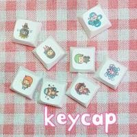 ราคา 8 ชิ้น ONE PIECE Keycap PBT XDA คีย์บอร์ดเครื่องกลปุ่มกด URJLN (22265992553)