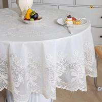 ราคา พร้อมส่งในไทยผ้าปูโต๊ะลูกไม้ฉลุลายดอกไม้ PVC กันน้ำ กันน้ำมัน สำหรับโต๊ะกาแฟและห้องนั่งเล่น ตกแต่งบ้านหรู (29743866595)